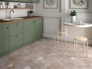 Плитка керамическая напольная HERITAGE HEXÁGONO Rose 17,5х20 см